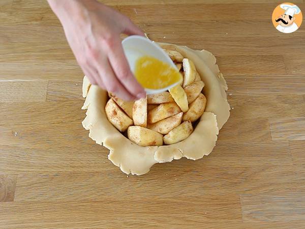 Apple pie, la tarte aux pommes à l'anglaise - Préparation etape 4