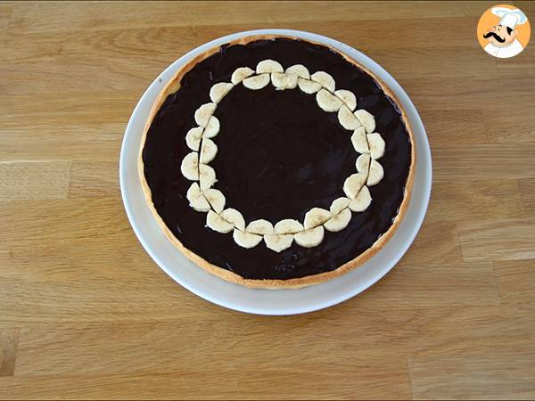 Tarte banane et chocolat (Pas à pas) - Préparation etape 6