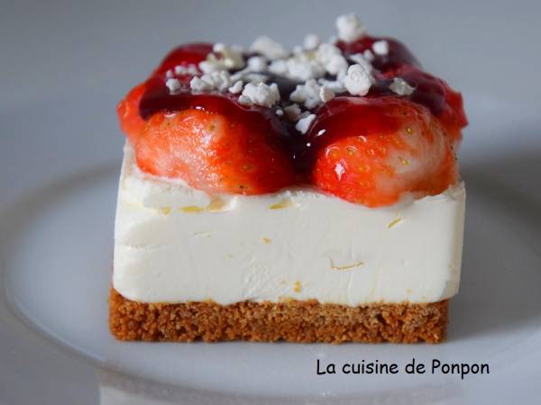 Un carré de fraises sans cuisson! - Préparation etape 1