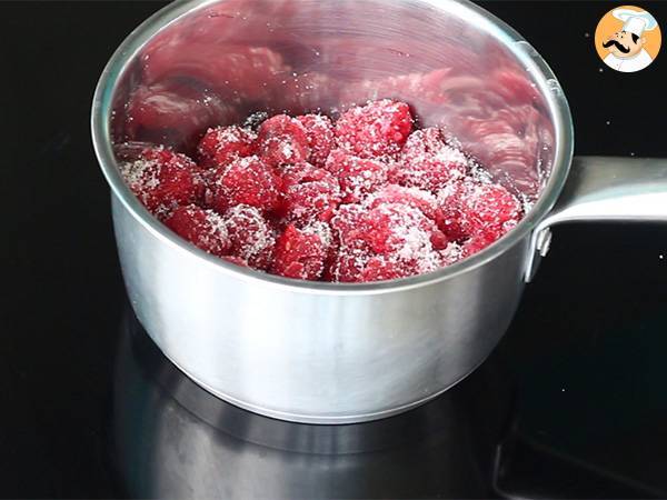 Mousse de framboise - Préparation etape 1