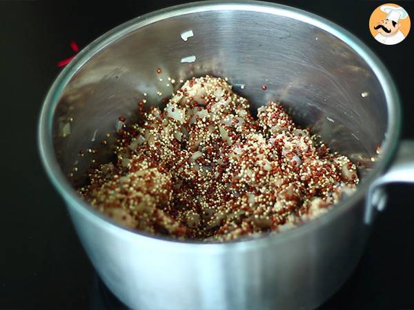 Risotto de quinoa aux champignons - Préparation etape 2