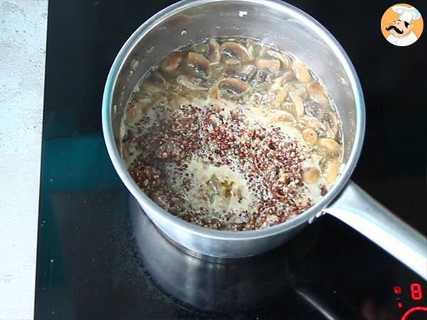 Risotto de quinoa aux champignons - Préparation etape 3