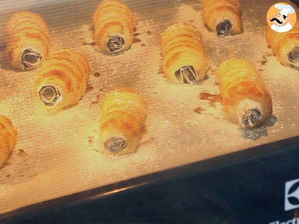 Cannoli à la crème pâtissière vanille - Préparation etape 4