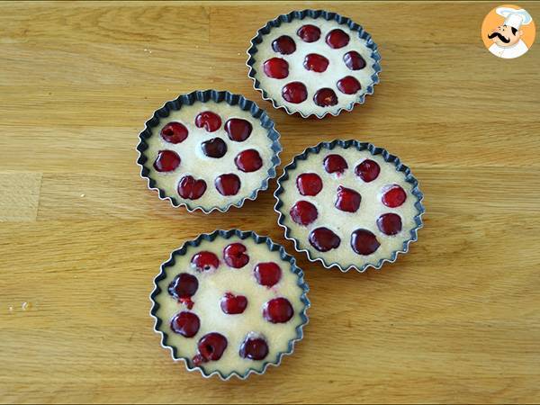 Mini clafoutis aux cerises, sans gluten - Préparation etape 3