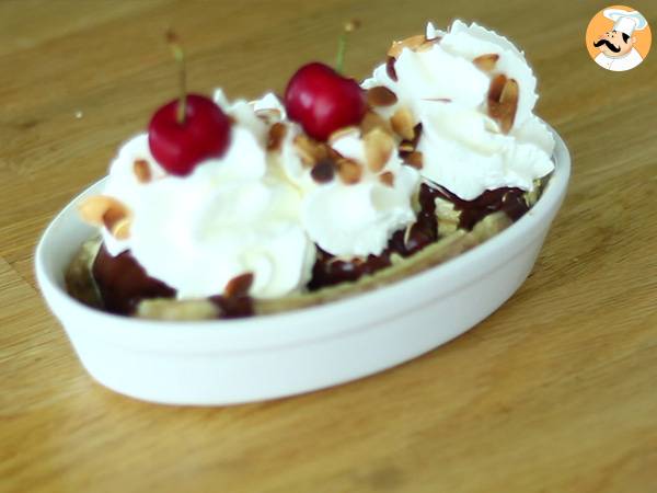 Banana Split, le célèbre dessert glacé - Préparation etape 3