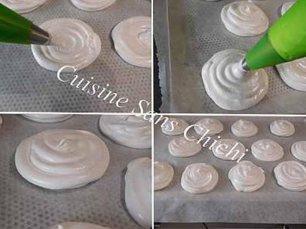 Tête de meringue au chocolat - Préparation etape 5