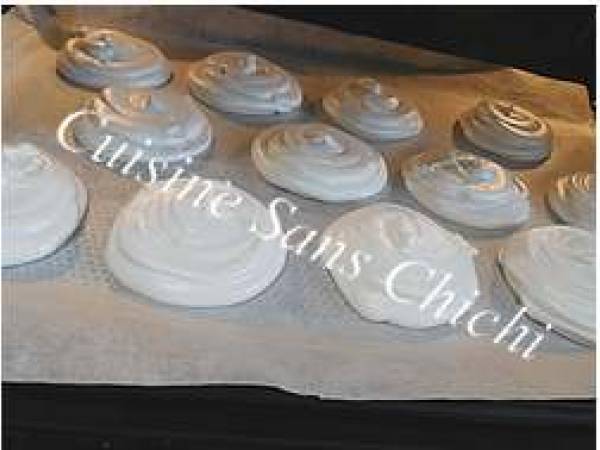 Tête de meringue au chocolat - Préparation etape 6