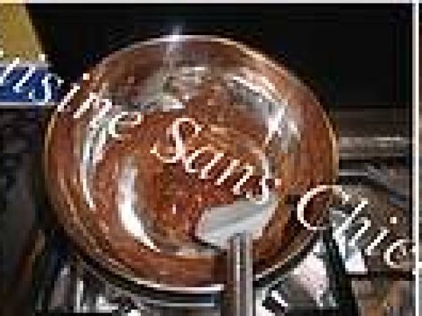 Tête de meringue au chocolat - Préparation etape 8