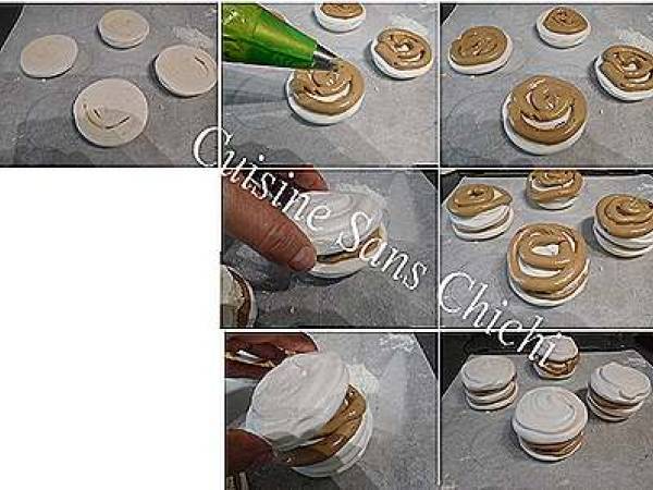 Tête de meringue au chocolat - Préparation etape 13