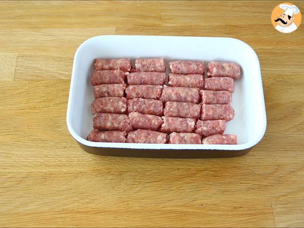 Saucisses caramélisées pour l'apéro - Préparation etape 1