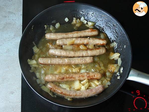 Saucisses au vin blanc - Préparation etape 3