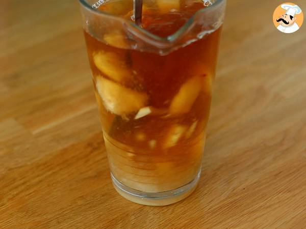 Thé glacé à la pêche fait maison - Préparation etape 3