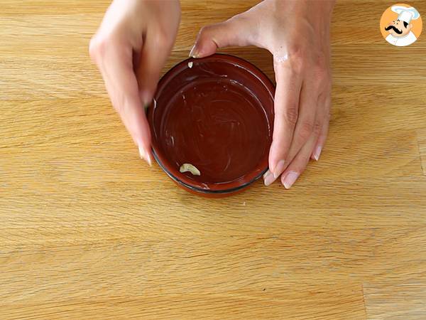 Pizza aux Kit Kat et yaourt Danette au chocolat - Préparation etape 1