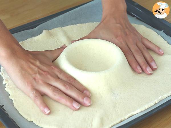 Pizza aux Kit Kat et yaourt Danette au chocolat - Préparation etape 2