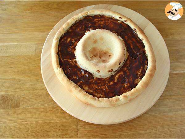 Pizza aux Kit Kat et yaourt Danette au chocolat - Préparation etape 4