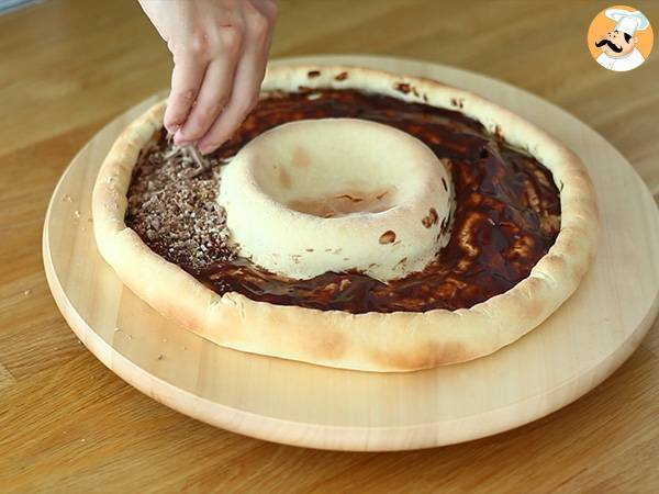 Pizza aux Kit Kat et yaourt Danette au chocolat - Préparation etape 5