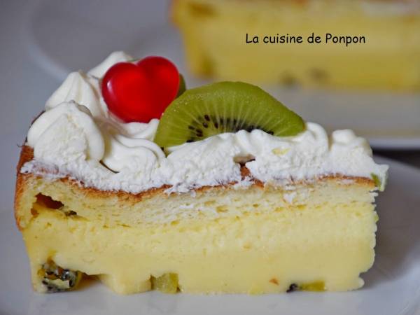 Gâteau magique aux kiwis - Préparation etape 1