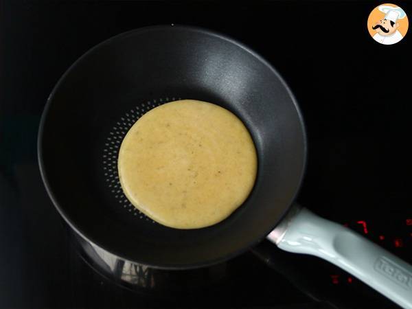 Pancakes rapides et sans gluten (bananes+ oeufs) - Préparation etape 3