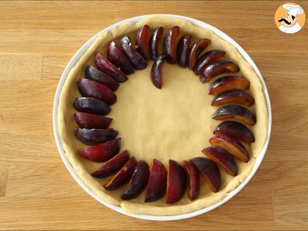 Tarte briochée aux prunes - Préparation etape 4