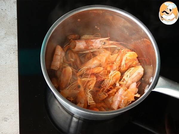 Fumet ou bouillon de crevettes - Préparation etape 2