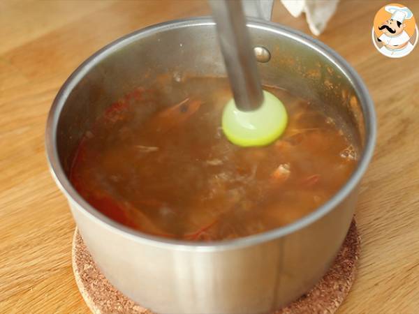Fumet ou bouillon de crevettes - Préparation etape 4