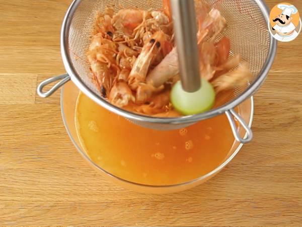 Fumet ou bouillon de crevettes - Préparation etape 5