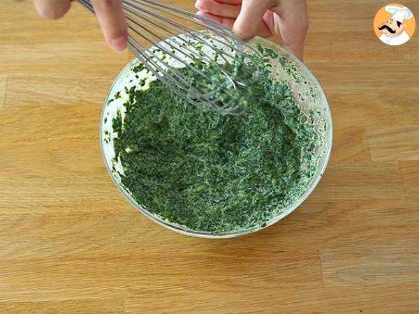 Quiche aux épinards et au fromage de chèvre - Préparation etape 2