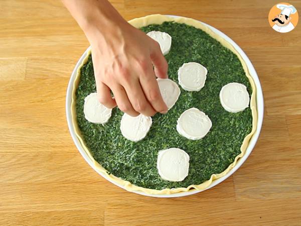 Quiche aux épinards et au fromage de chèvre - Préparation etape 3