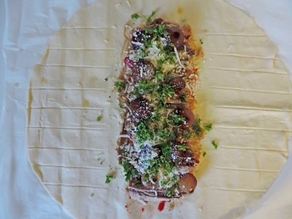 Feuilleté de sardine à la crème d'anchois - Préparation etape 2