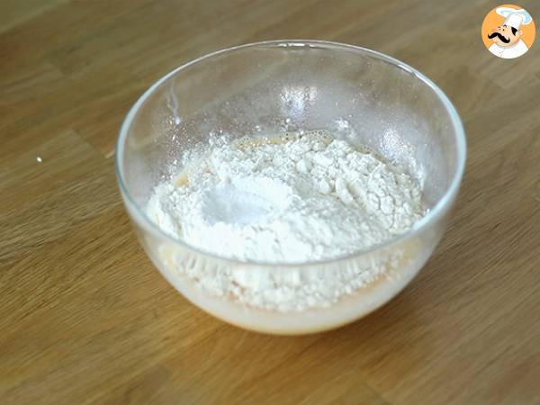 Cake aux restes de raclette - Préparation etape 2