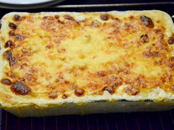 Gratin de pommes de terre, potiron, bacon et lardons - Préparation etape 6