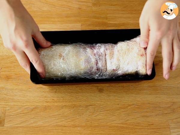 Bûche de crêpes framboise chocolat blanc - Préparation etape 6