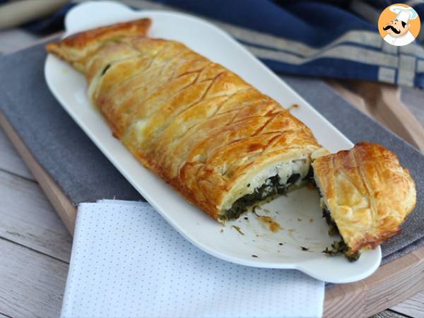 Poisson en croûte feuilletée aux épinards et fromage mozzarella - Préparation etape 6