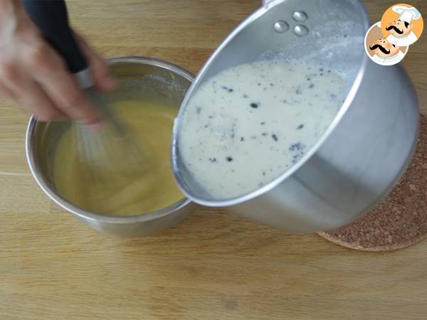 Tarte soleil à la vanille et au chocolat - Préparation etape 2