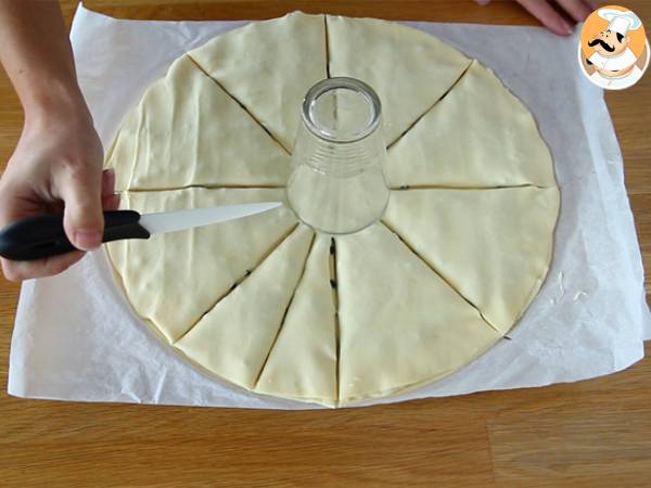 Tarte soleil à la vanille et au chocolat - Préparation etape 5