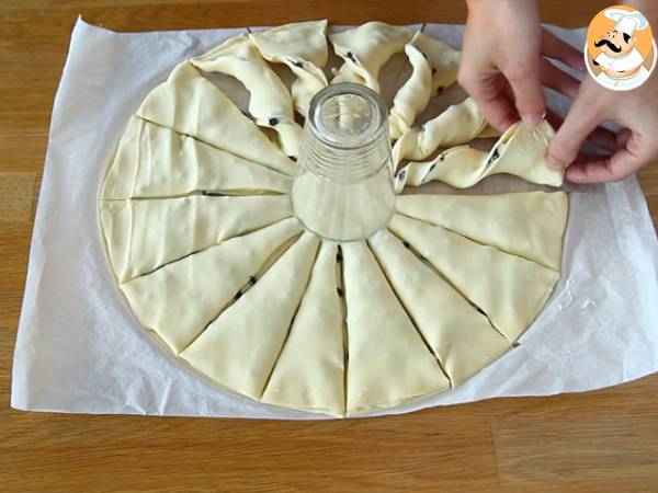 Tarte soleil à la vanille et au chocolat - Préparation etape 6