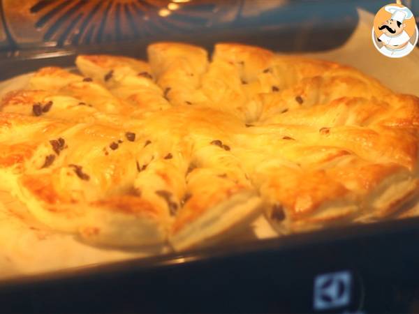 Tarte soleil à la vanille et au chocolat - Préparation etape 7