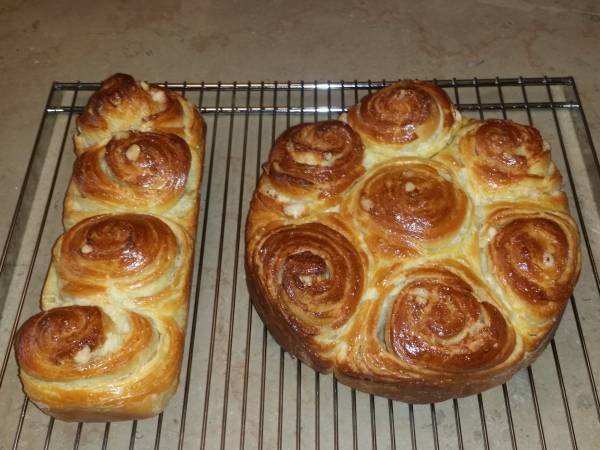 Brioche feuilletée aux perles de sucre - Préparation etape 27