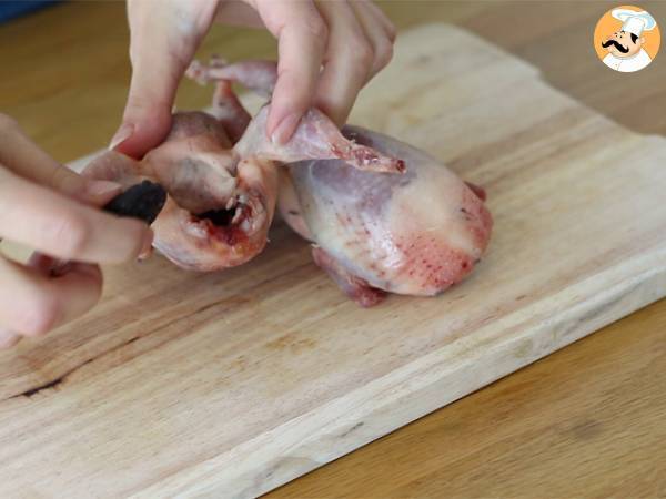 Cailles aux pruneaux - Préparation etape 1