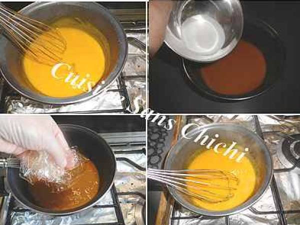 Bûche de Noël exotique - Préparation etape 1