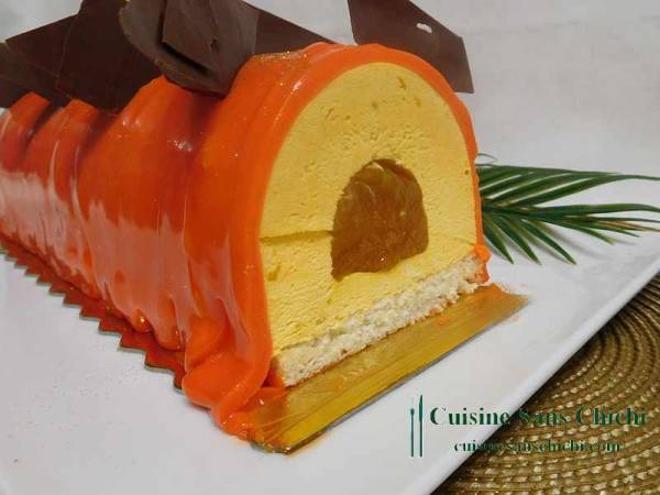 Bûche de Noël exotique - Préparation etape 19