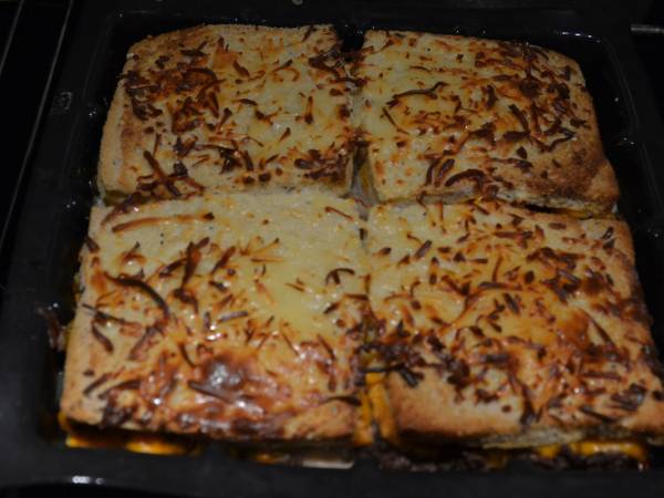 CROQUE HAMBURGER WEIGHT WATCHERS - Préparation etape 5