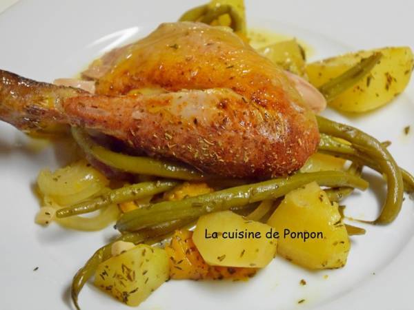 Pintadeau accompagné de ses légumes en sachet cuisson - Préparation etape 4