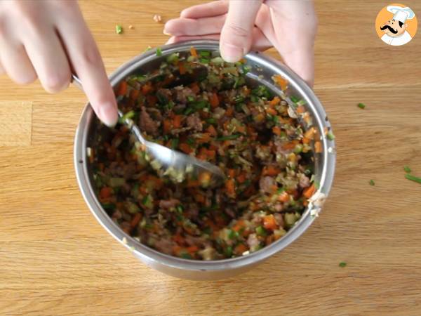 Banh Bao, petites brioches à la vapeur - Préparation etape 7