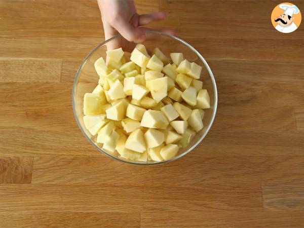 Samoussas de crêpes aux pommes caramélisées - Préparation etape 3