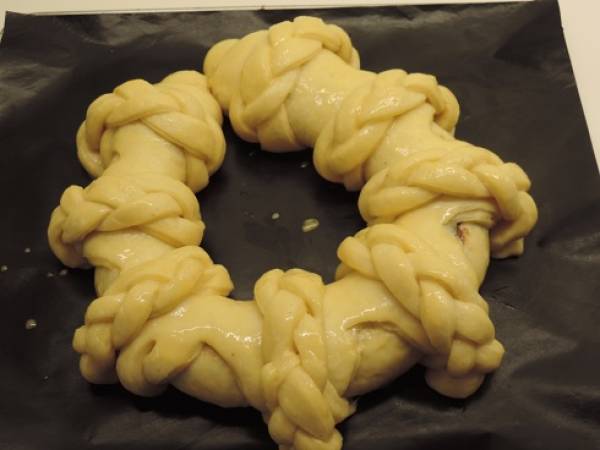 Brioche roulée en petites tresses au chocolat - Préparation etape 8