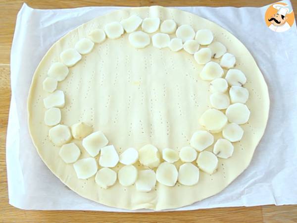Tarte feuilletée aux topinambours - Préparation etape 2