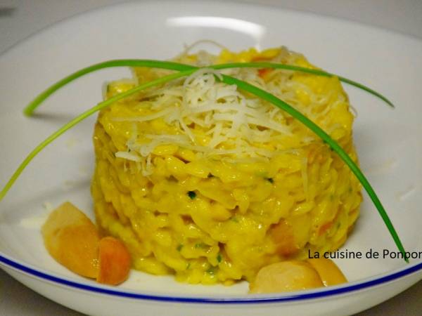 Risotto aux champignons parfumé au safran - Préparation etape 1