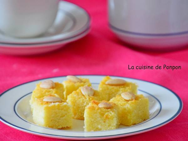 Basboussa aux amandes - Préparation etape 4