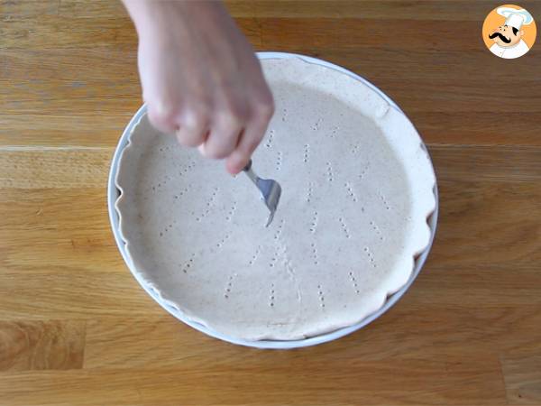 Quiche aux œufs et au jambon - Préparation etape 1